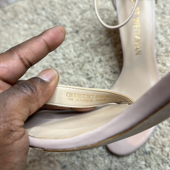 STUART WEITZMAN NearlyNude leather sandals size 11B - Picture 12 of 16